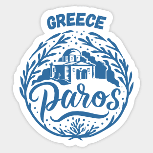 Paros Island, Greece. Sticker